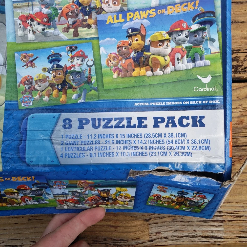 (8) PAW PATROL Puzzles- (7) Sealed/NEW and (1) Opened